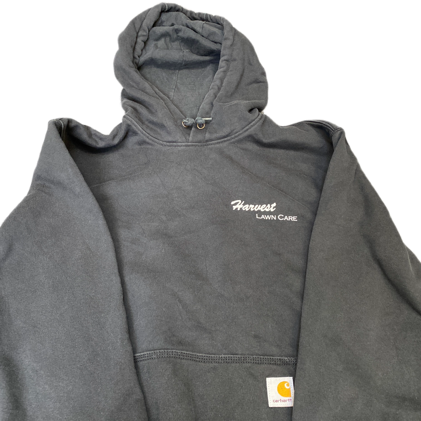 Carhartt Hoodie Mens Medium Black Original Fit Fleece Lined Long Sleeve Pullover