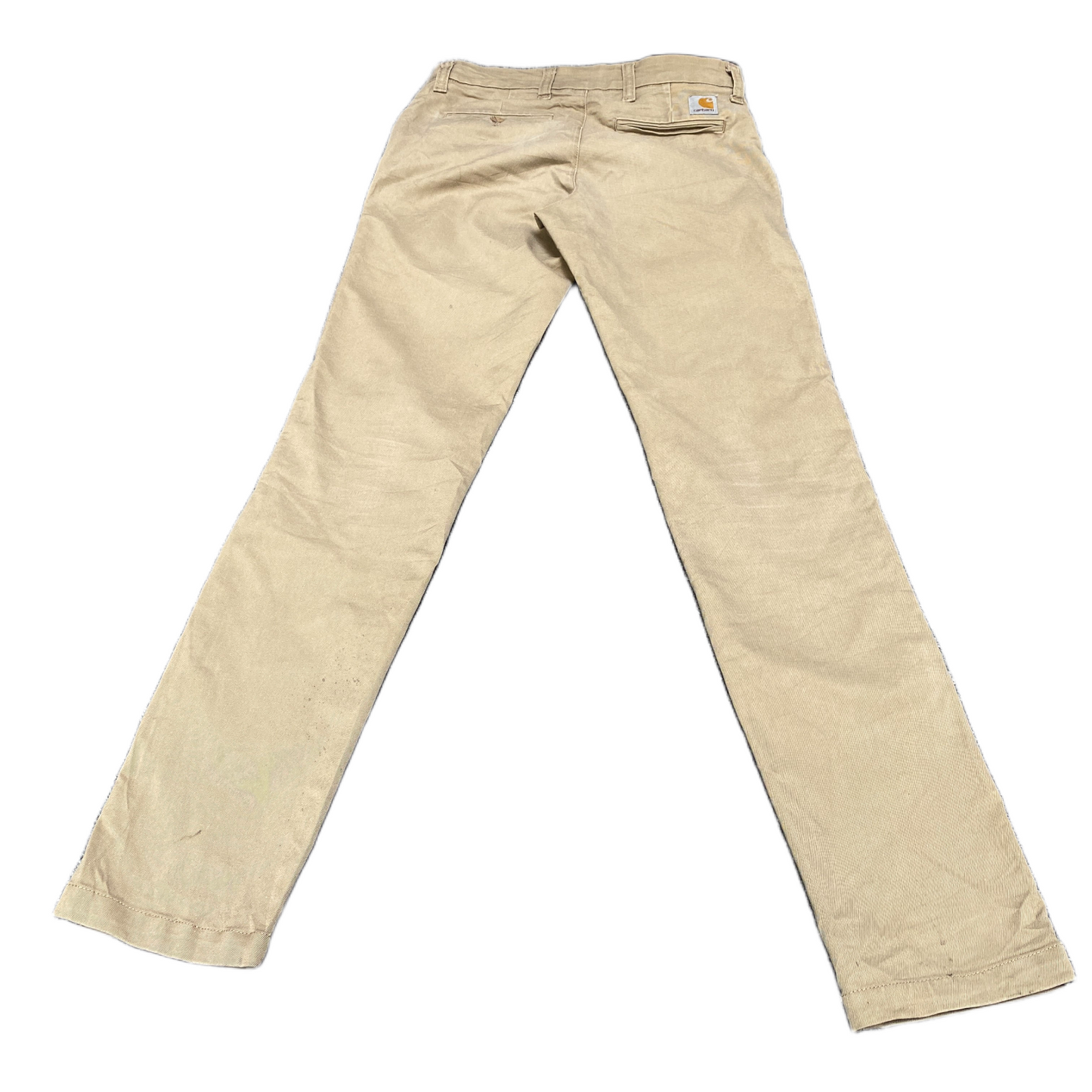 Carhartt WIP Sid Pants Fits as Mens 29" Waist Beige Regular Fit Pockets Outdoor