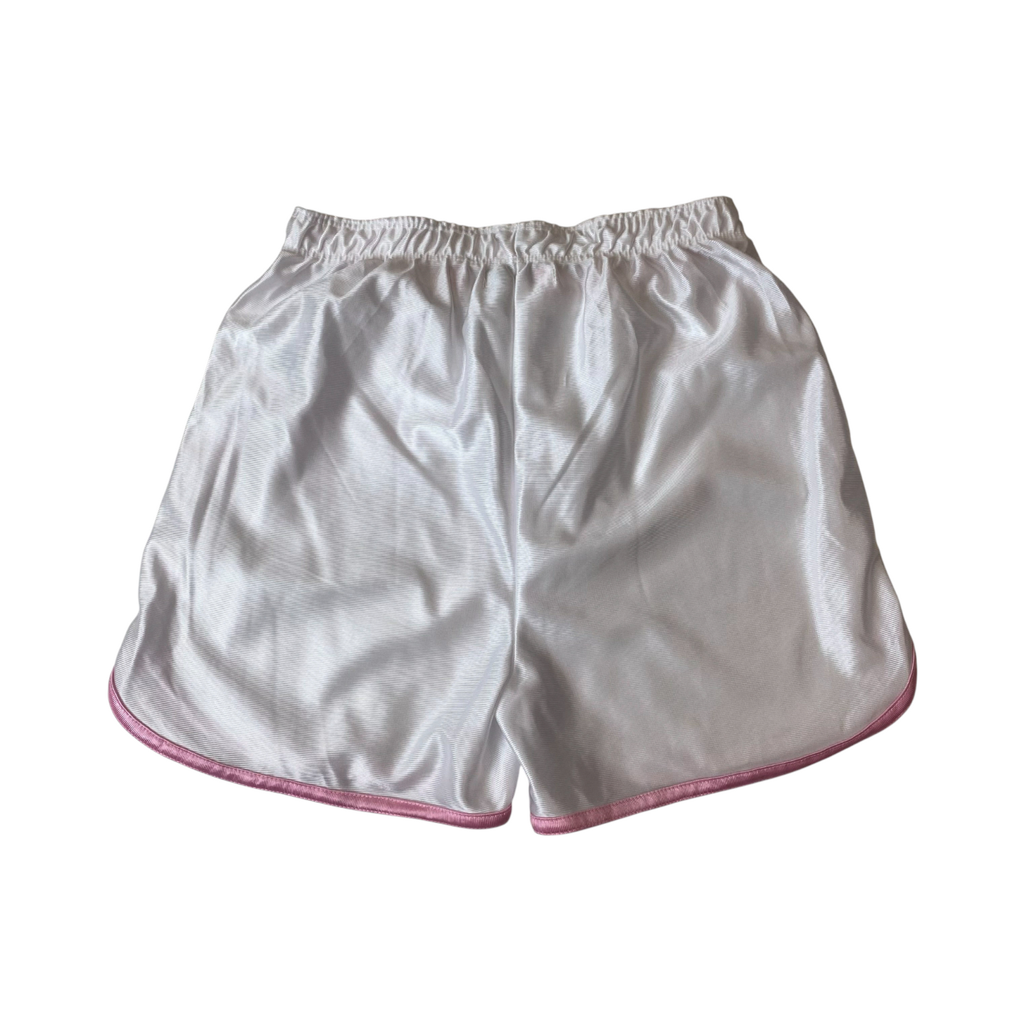 Specialty Sprinter Shorts Womens S White Pink Activewear Gym Training Workout