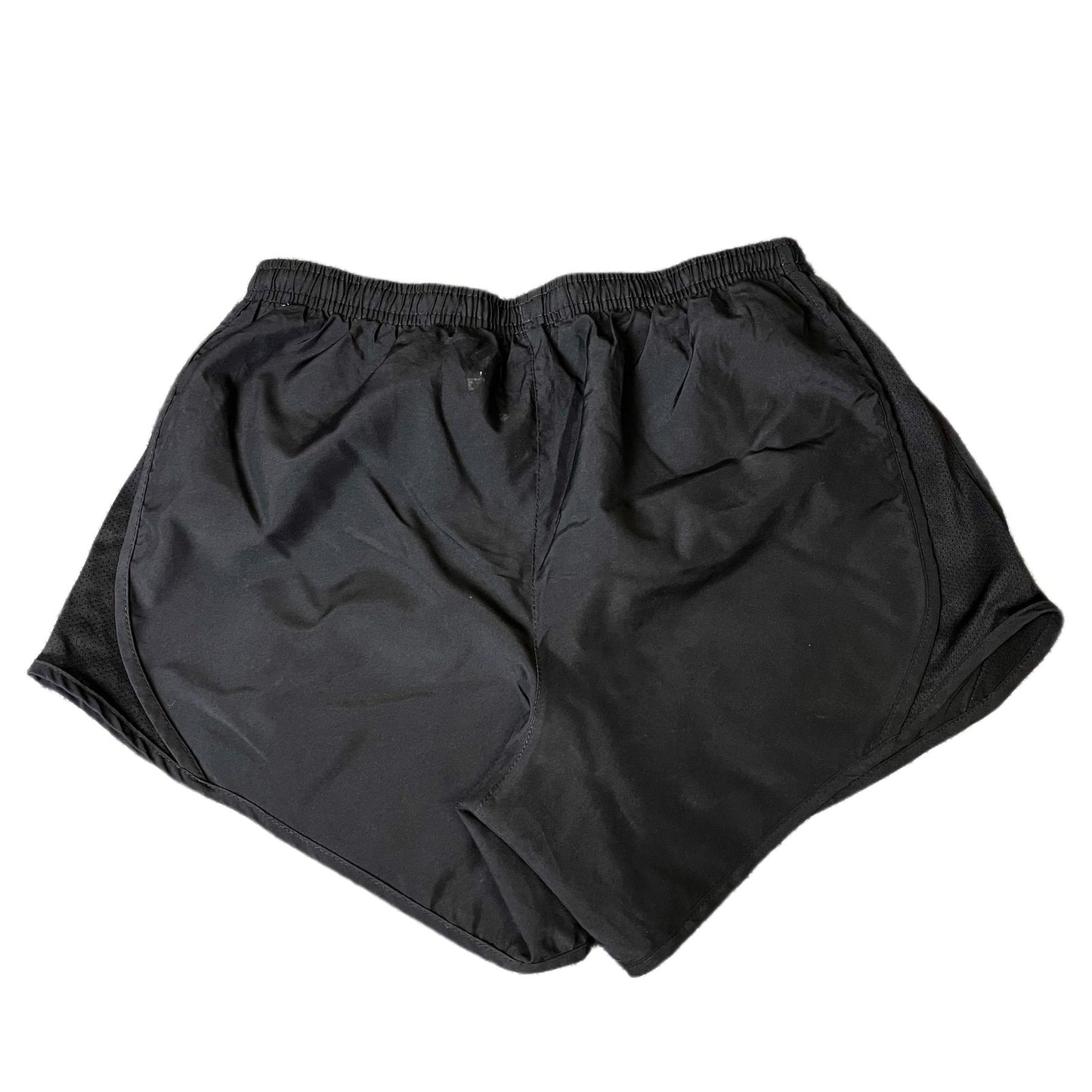 Nike Running Sprinter Shorts Fits as Women S 24" Waist Black Workout Dolphin Hem