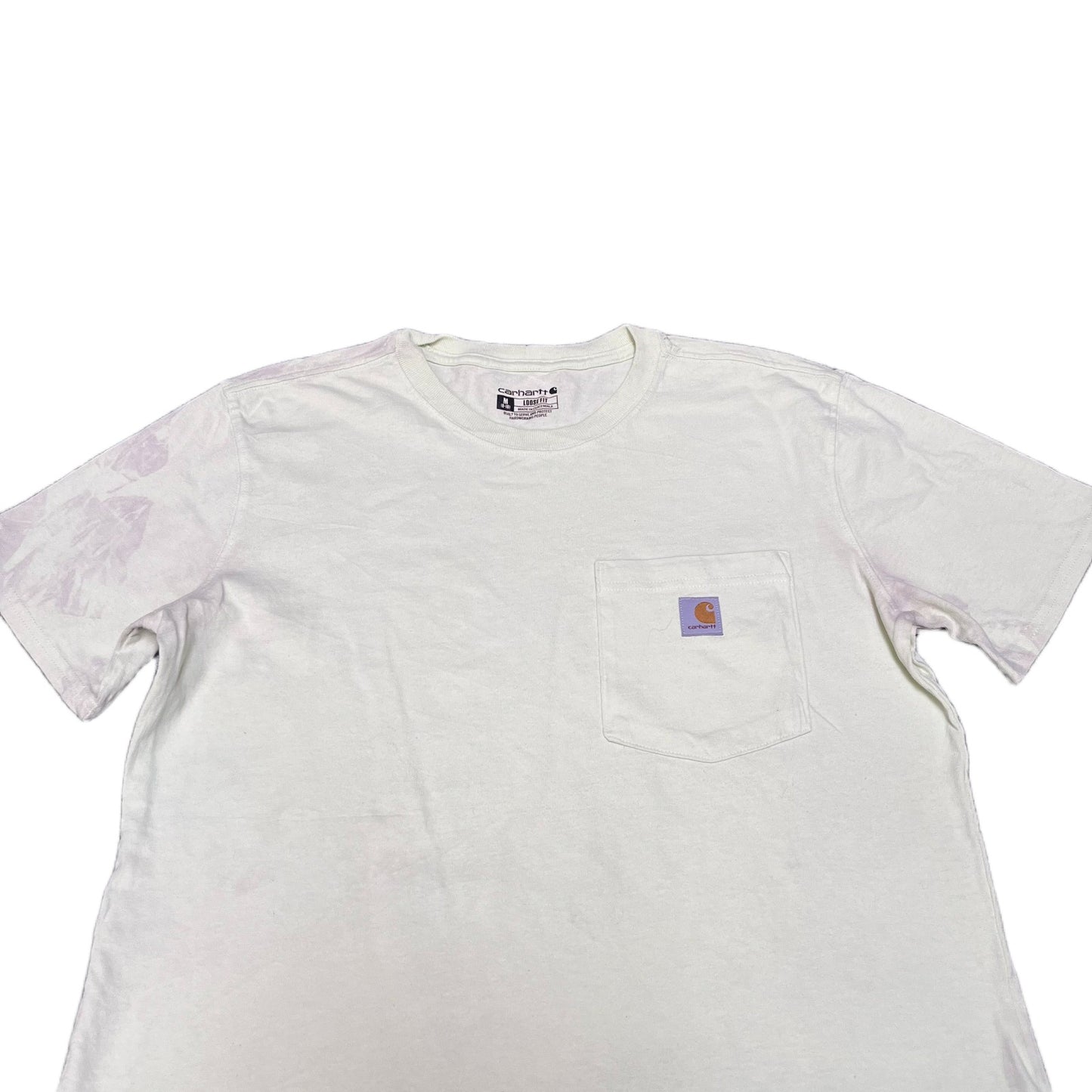 Carhartt Pocket T-Shirt Womens M Sage Green Loose Fit Short Sleeve Summer Tee