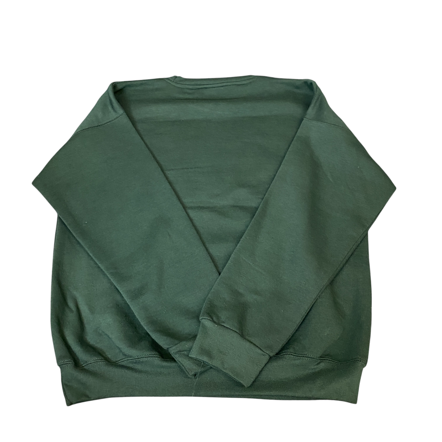 Nike Reworked Sweatshirt Mens Medium Green Embroidered Spellout Logo Vintage Y2K