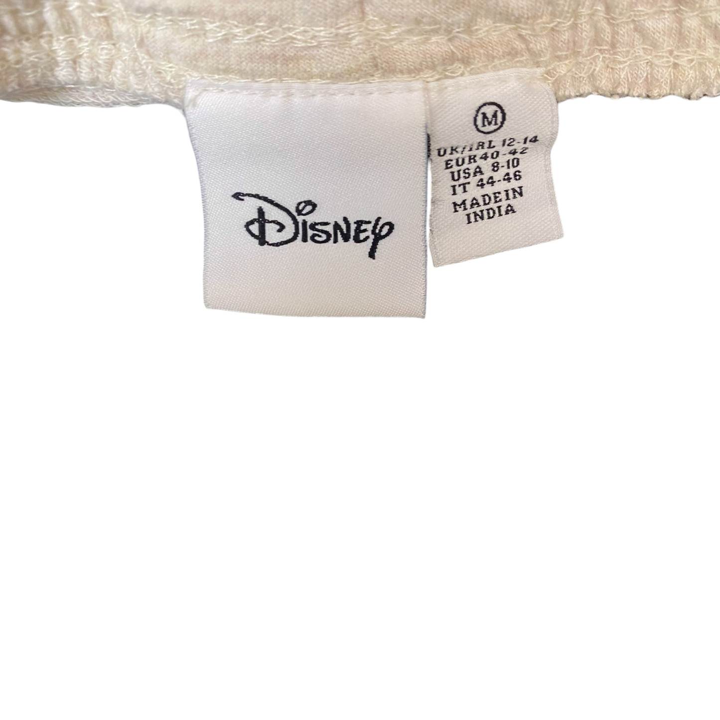 Running Sprinter Shorts Womens Medium Ivory Winnie The Pooh Drawstring Waist