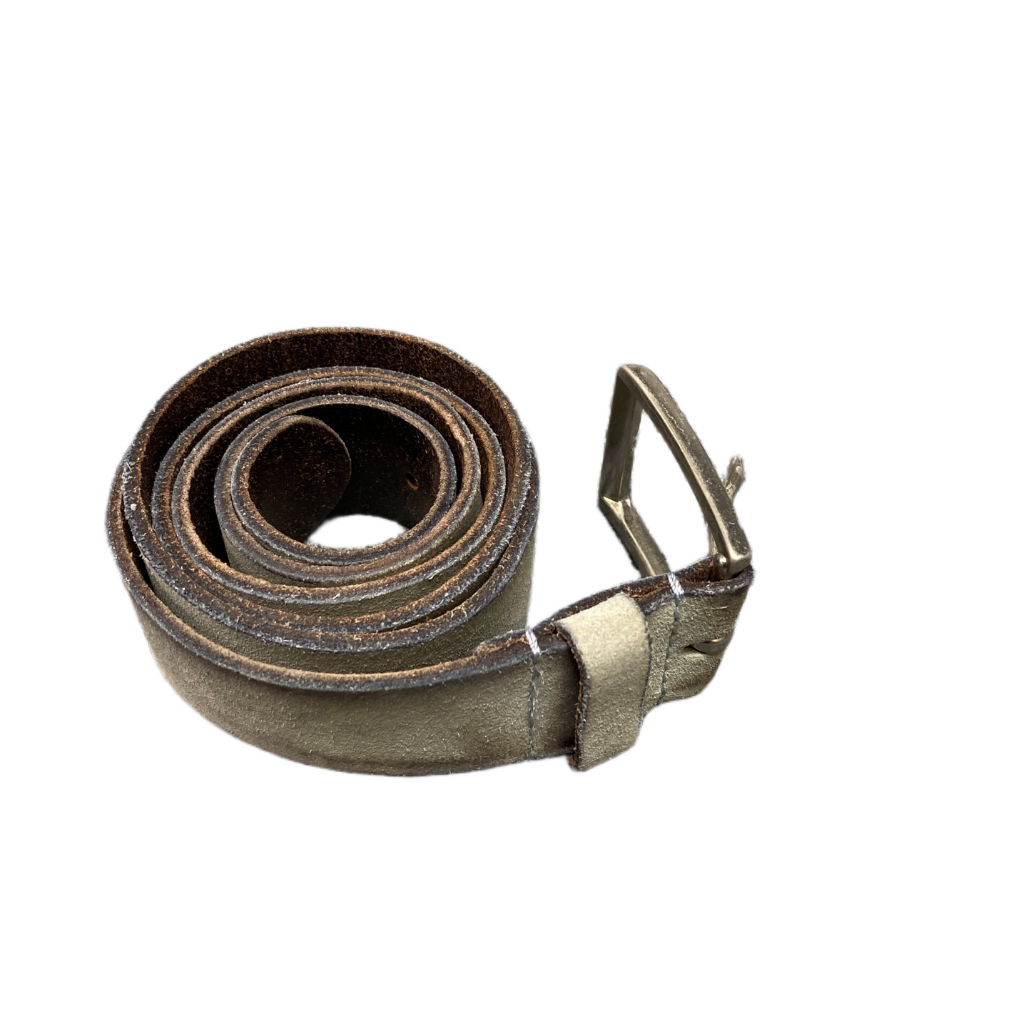 Street One Waist Belt Mens Beige Leather Adjustable Silver Pin Buckle 41 Inches