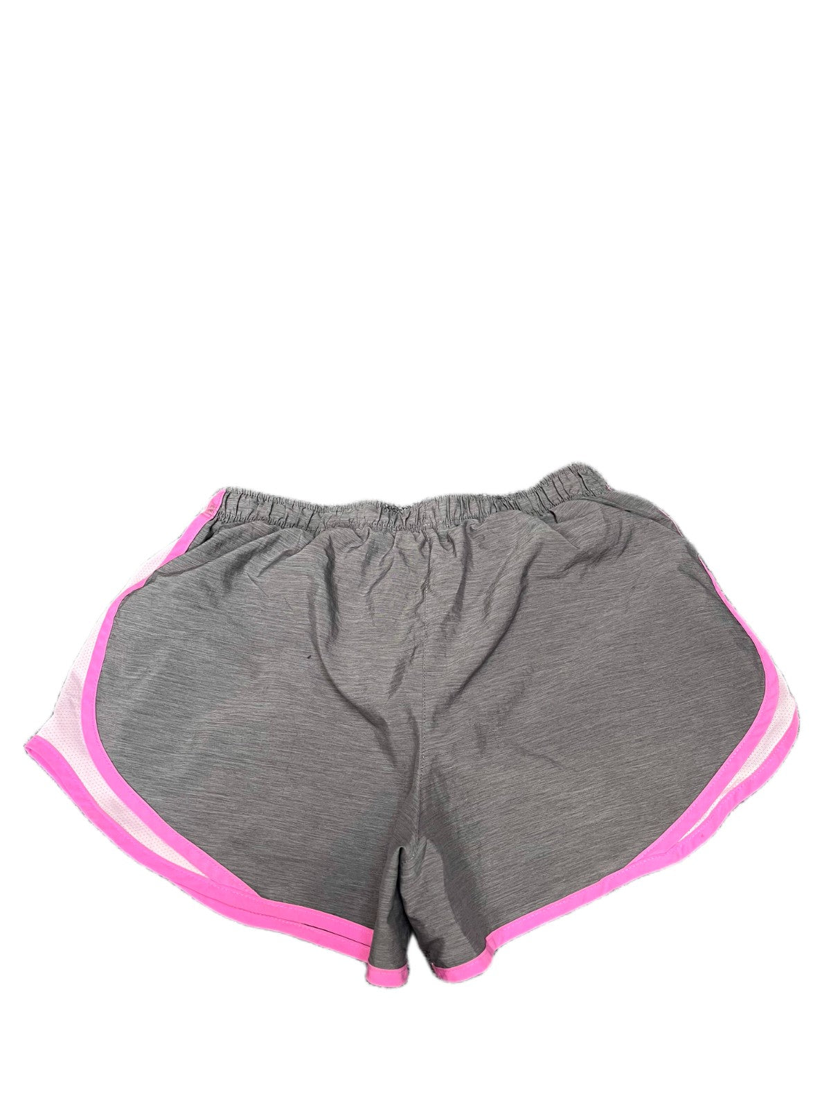Nike Running Tempo Shorts Fits as Womens Small 27" Waist Grey White Dolphin Hem