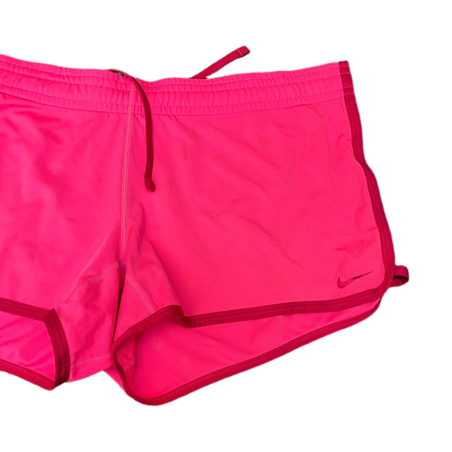 Nike Dri-FIT Athletic Running Shorts Fits as Women 2XL 39" Waist Pink Drawstring