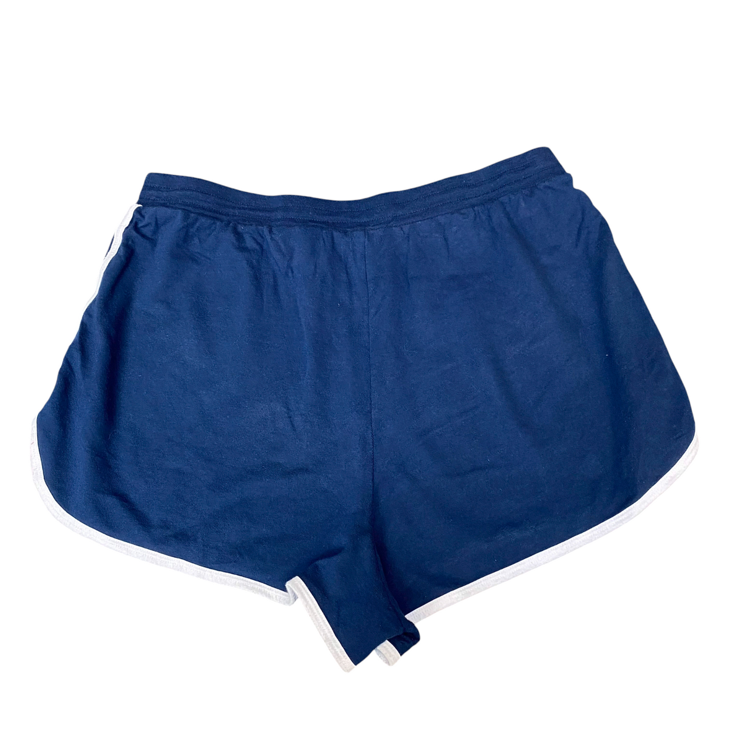 Running Sprinter Shorts Women XL Blue Athletic Fit Gym Elastic Waist Dolphin Hem