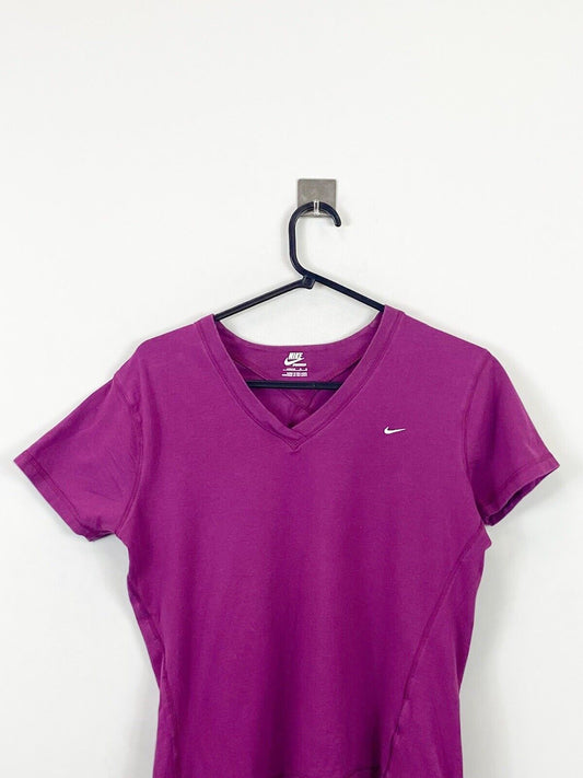 Nike T Shirt Purple Womens L Chest Logo