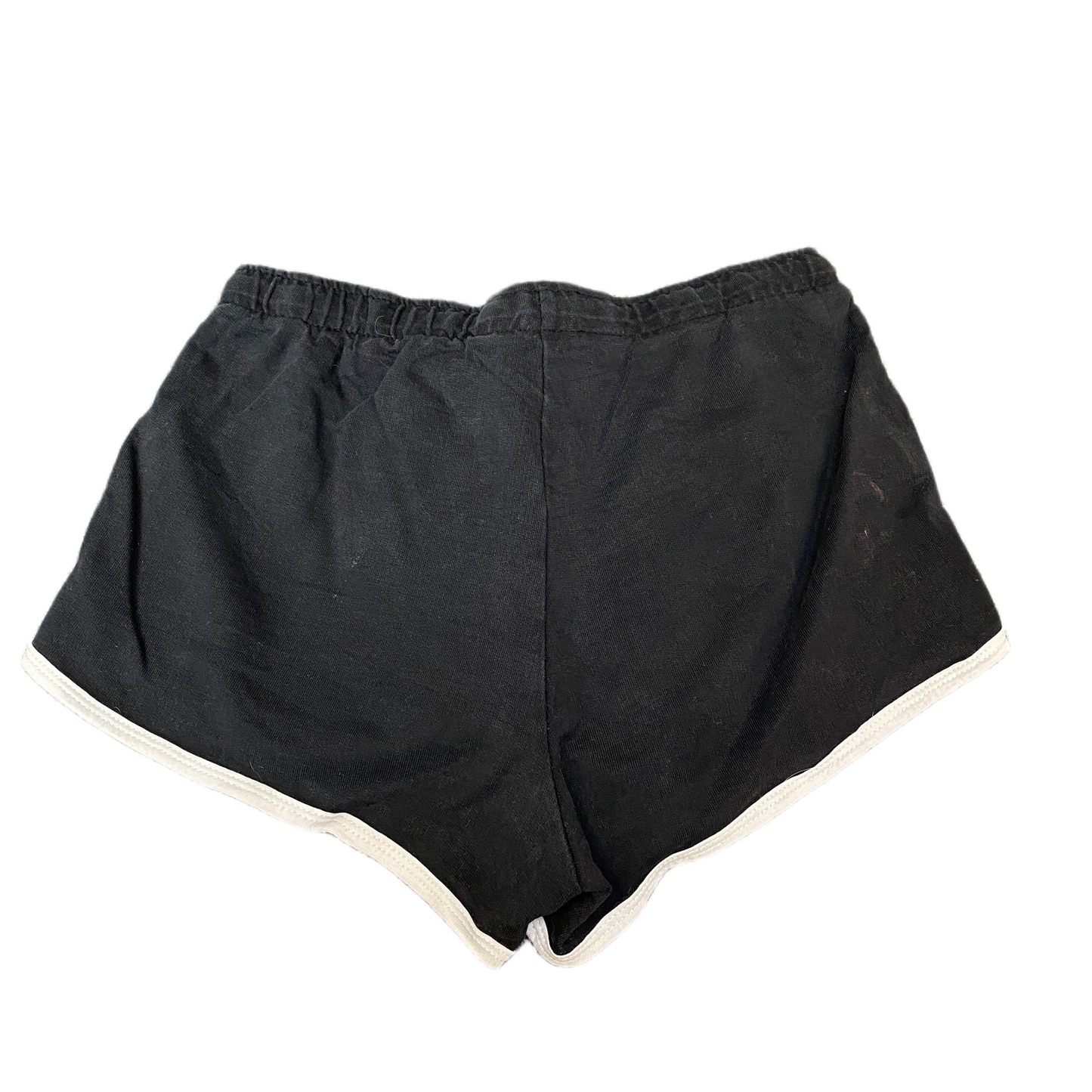 Running Sprinter Shorts Women S 24" Waist Black Athletic Workout Gym Dolphin Hem