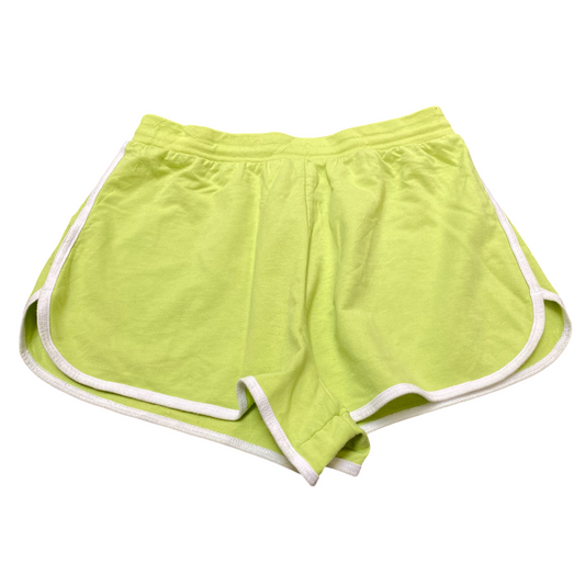 No Boundaries Sprinter Running Shorts Womens M Green Elastic Waist Dolphin Hem