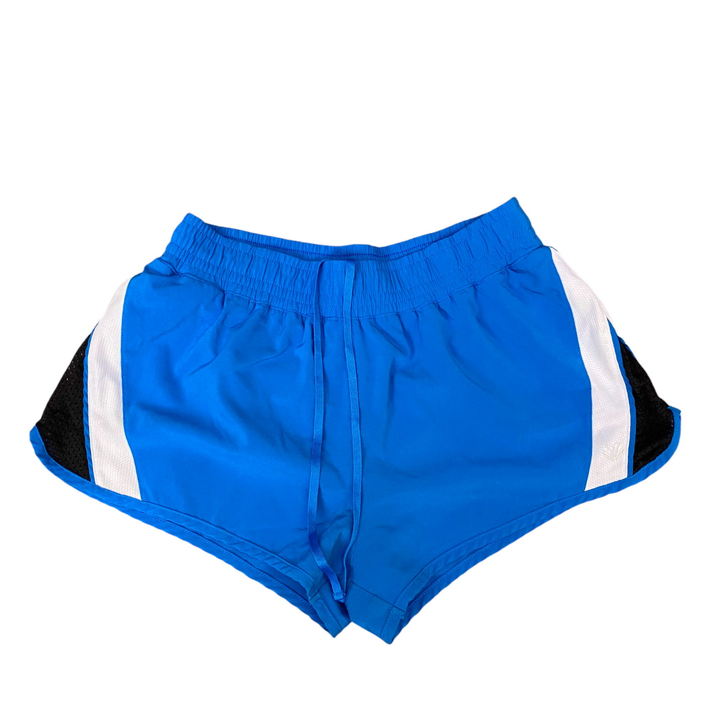 Running Sprinter Shorts Womens Medium Blue Athletic Gym Workout Drawstring Waist