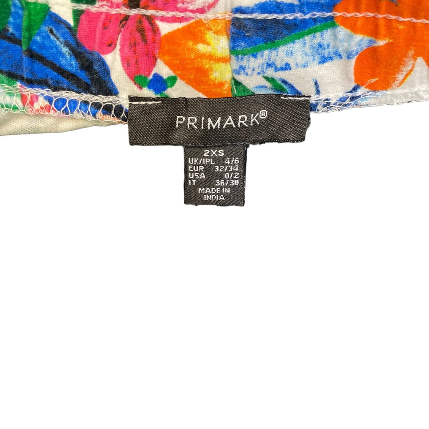 Running Sprinter Shorts Women 2XS 26" Waist Multi Floral Gym Workout Dolphin Hem