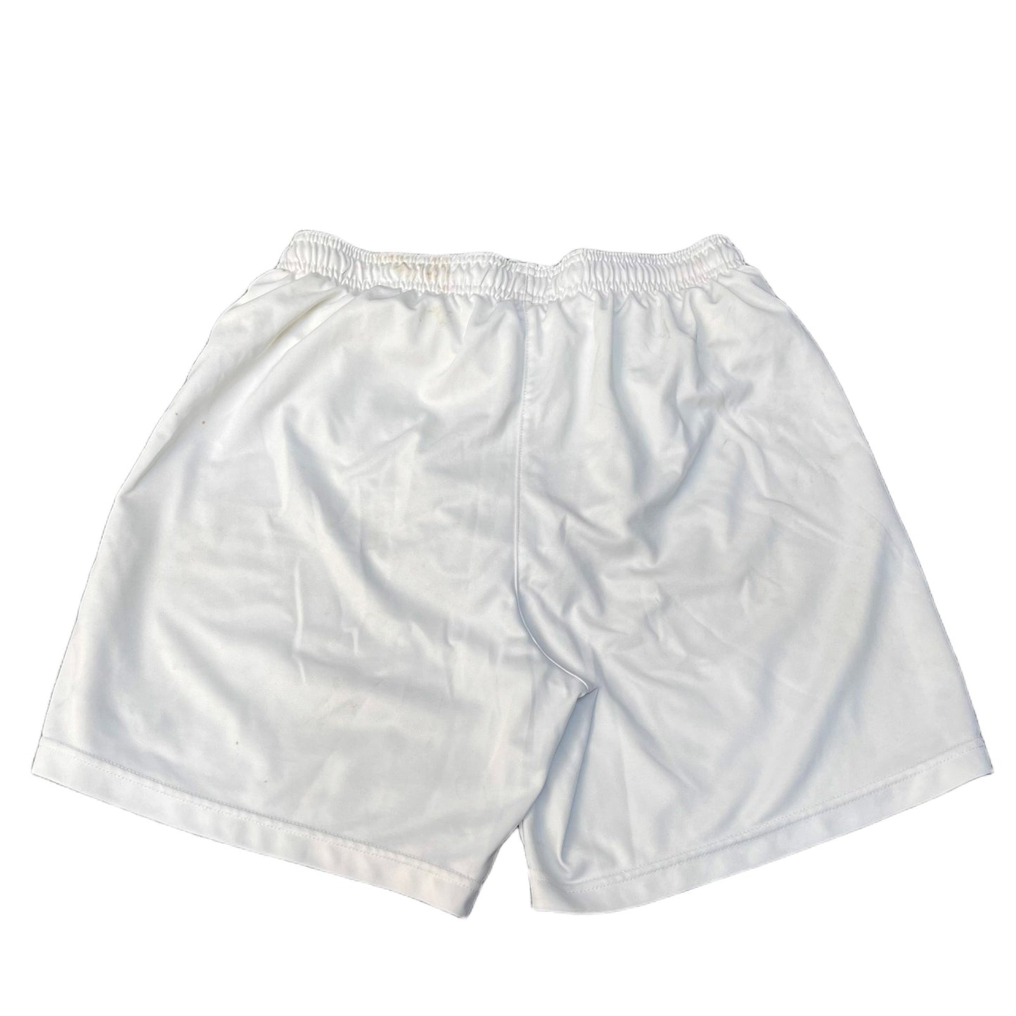 Nike Dri-FIT Football Shorts Mens XS 27" Waist White Swoosh Logo Drawstring