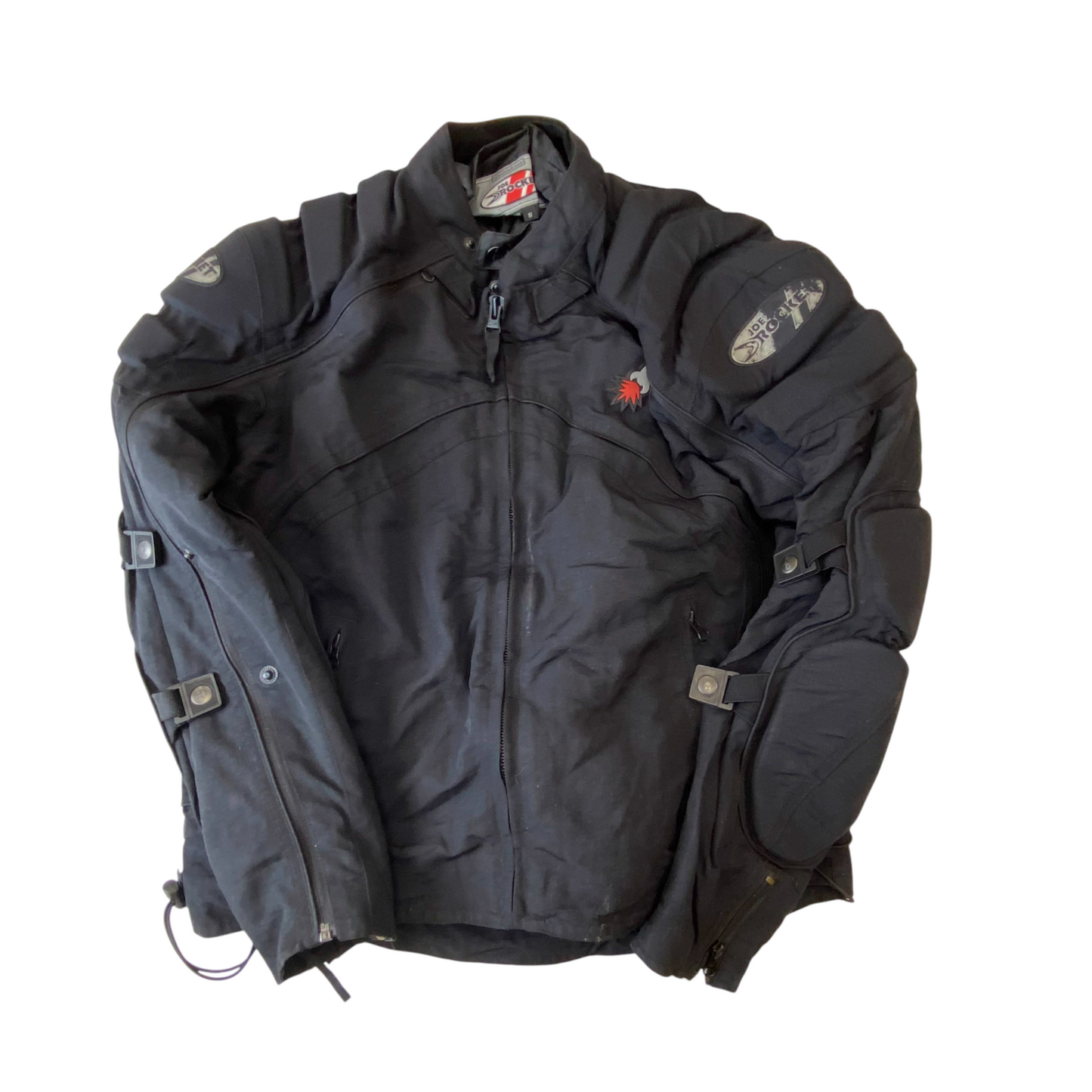 Joe Rocket Motorcycle 3-in-1 Jacket Women Small Black Padded Sleeve Drawcord Hem