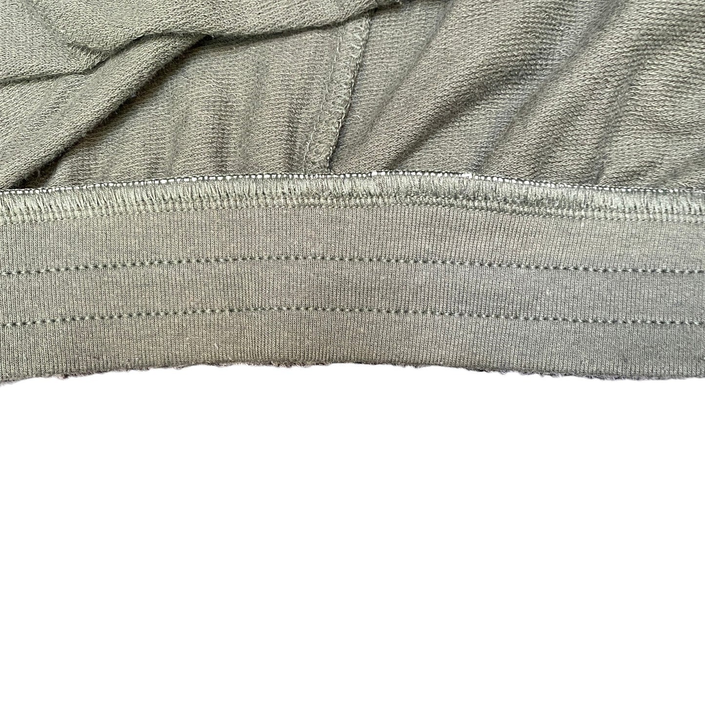 Running Sprinter Shorts Womens L 33" Waist Green Gym Athletic Fit Dolphin Hem