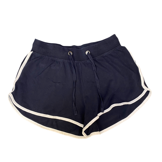 Running Sprinter Shorts Womens Medium Navy Gym Athletic Drawstring Elastic Waist