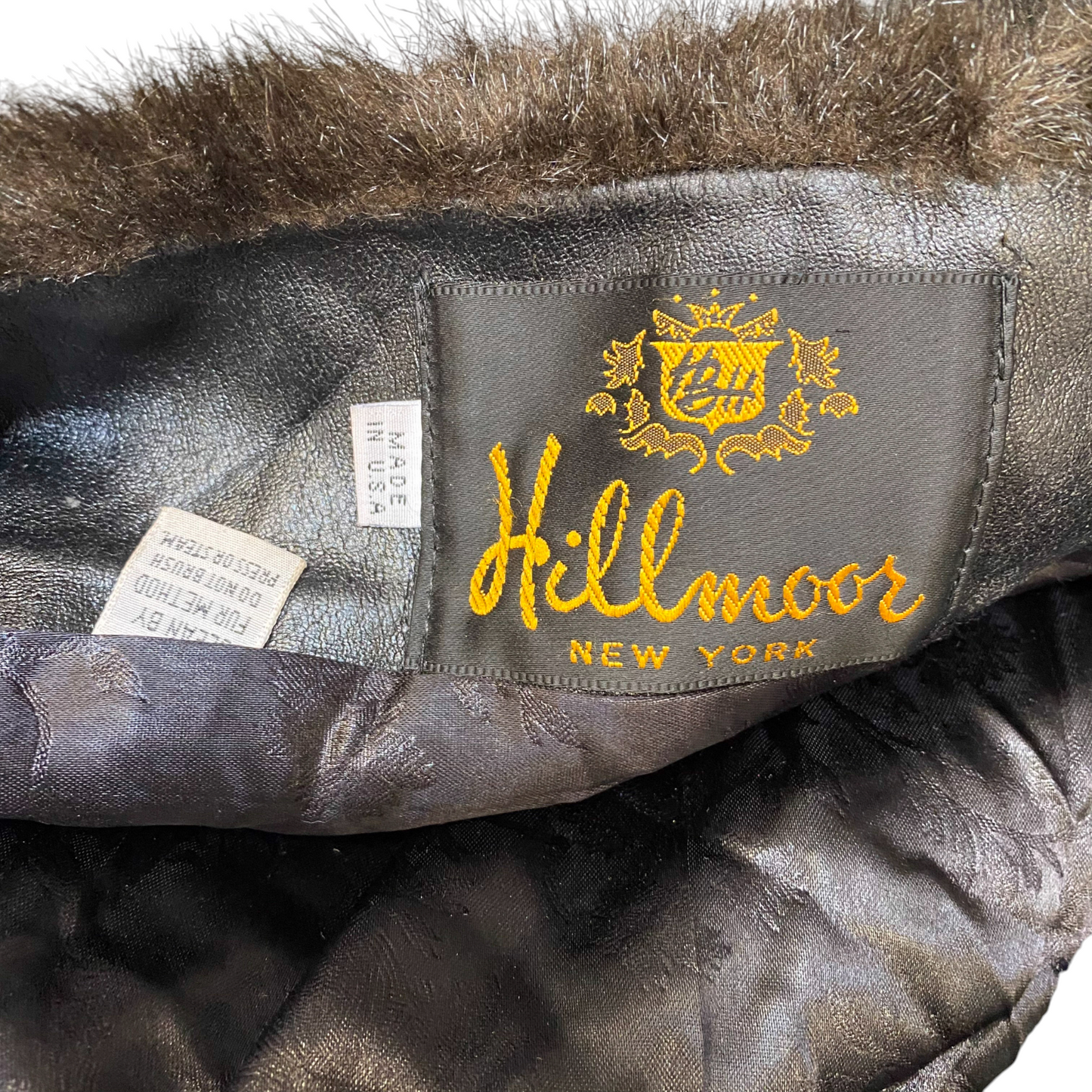 Hillmoor New York Faux Fur Coat Womens XL Black Brown Super Soft Long Sleeve