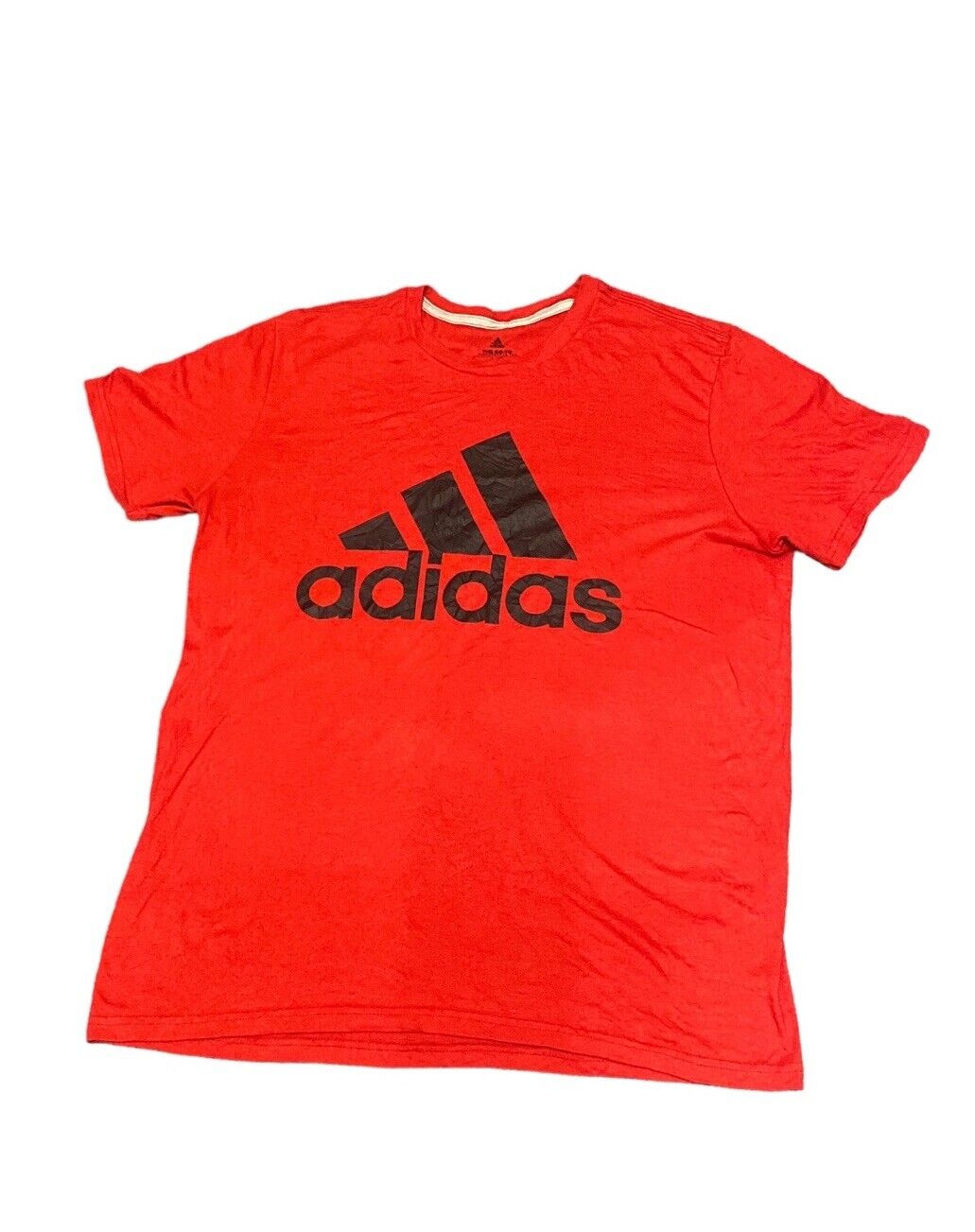 Adidas T-Shirt Red Womens L Front Logo