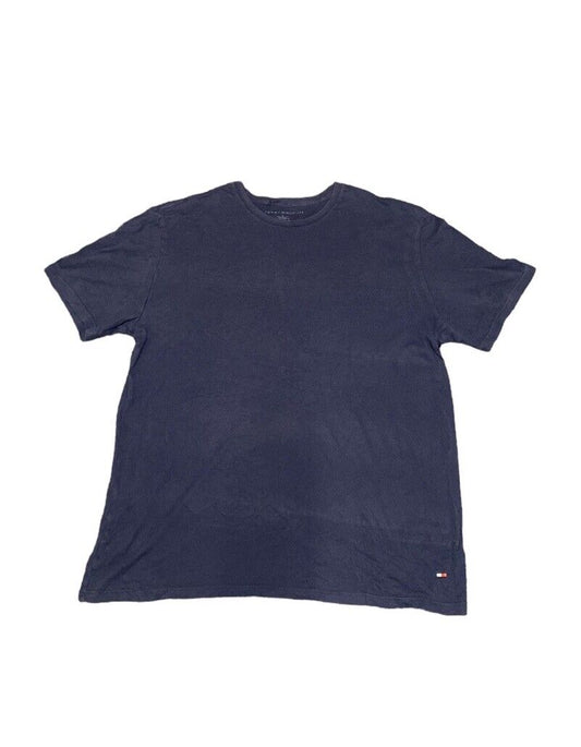 Tommy Hilfiger T-Shirt Navy Mens L Chest Logo