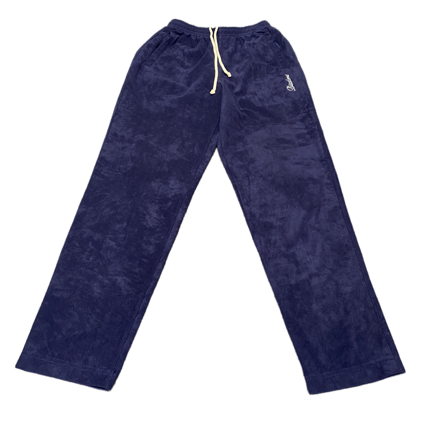 Diadora Joggers Fits as Womens 23" Waist Blue Stretch Drawstring Sweat Trousers