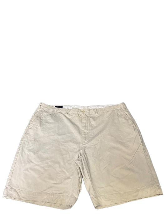 Ralph Lauren Classic Chino Shorts Fits as Mens XL 47" Waist Khaki Flat Front