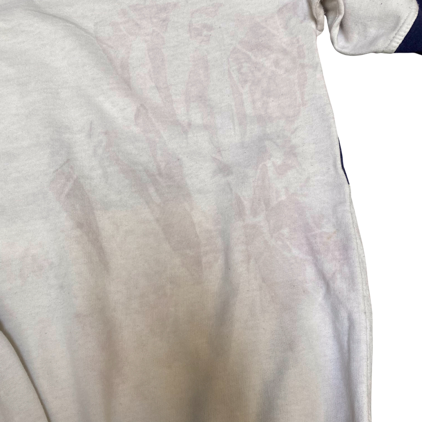 No Problem Sweatshirt Mens Medium Multi Stripes Long Sleeve Crew Neck Pullover