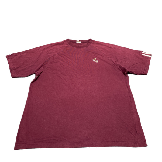 Adidas T-Shirt Mens XL Maroon Regular Fit Short Sleeve Crew Neck Pullover Tee