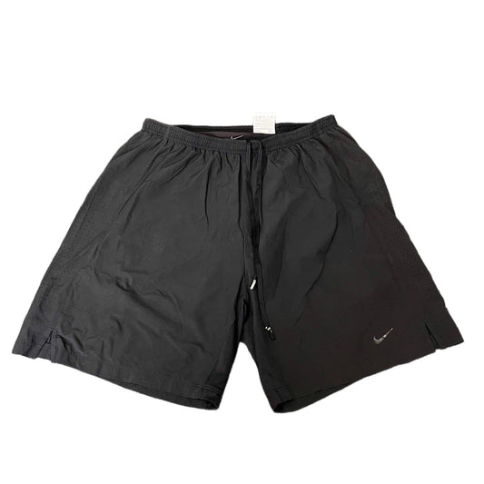 Nike Dri-FIT Running Shorts Fits as Mens S 29" Waist Black Mesh Lined Drawstring