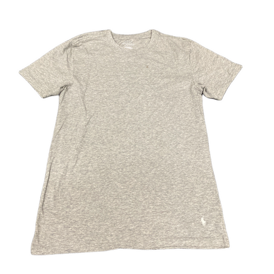 Polo Ralph Lauren T-Shirt  Fits as Boys  XS Grey Stretch Slim Fit Crew Neck