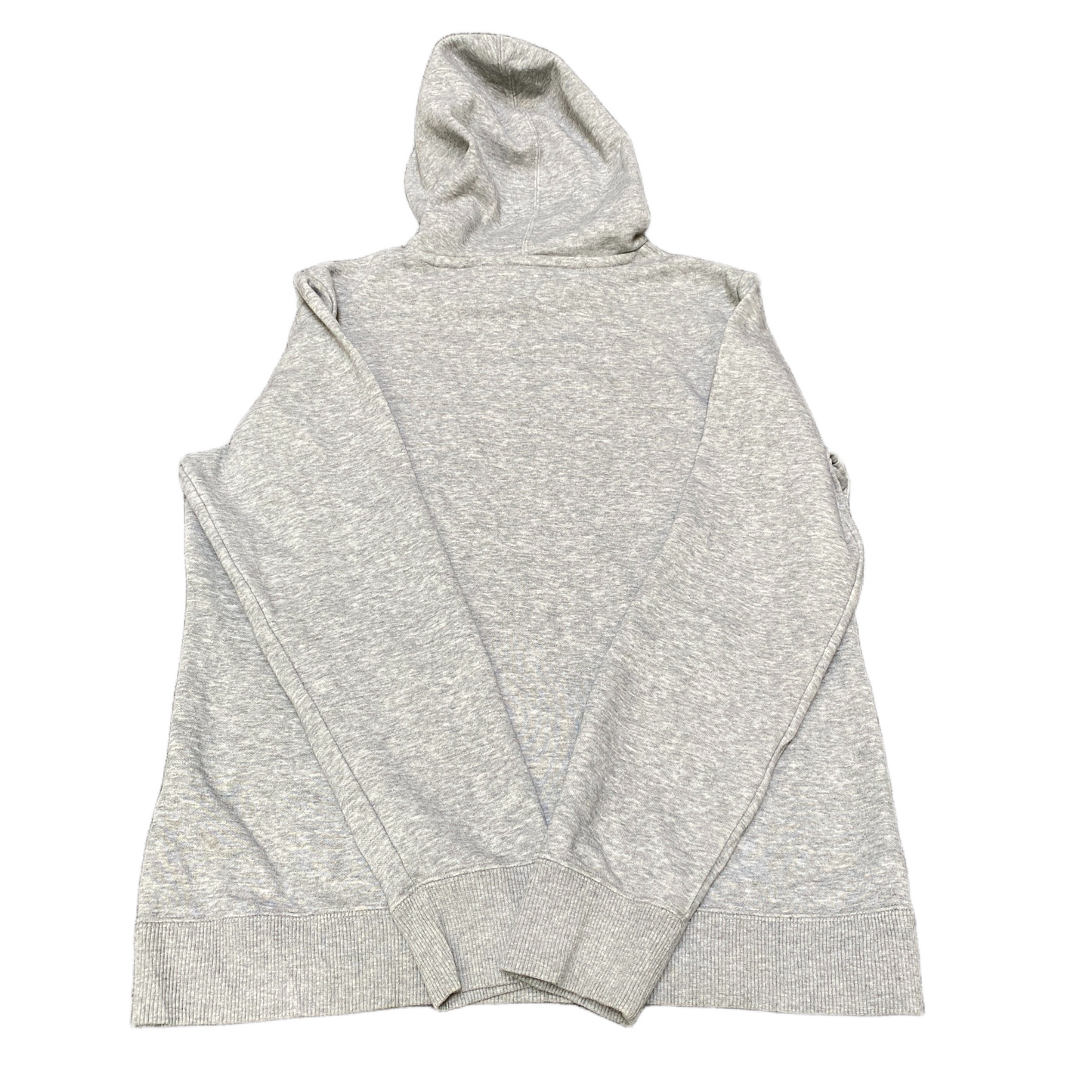 PUMA Hoodie Womens M Grey Heather Embroidered Logo Drawstring Pullover Vtg Y2k