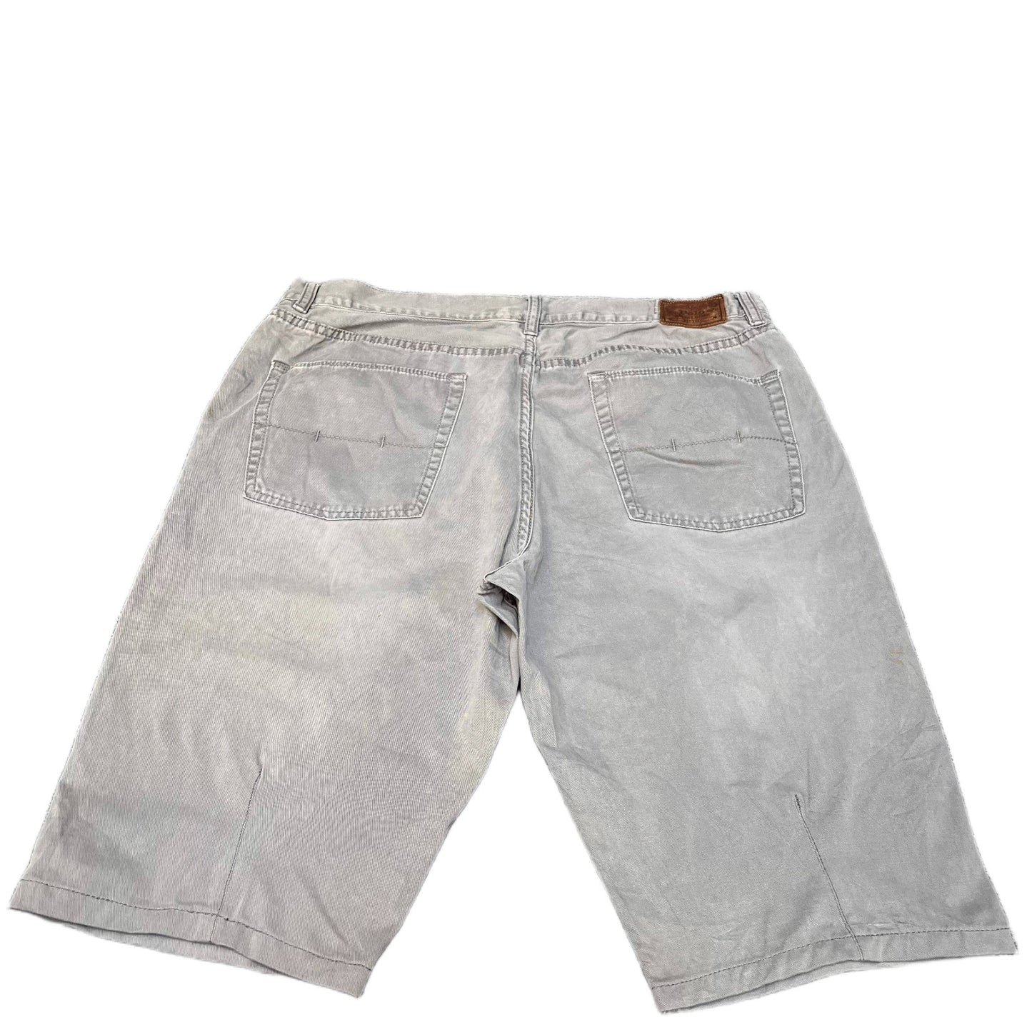 Polo Ralph Lauren Shorts Fits as Mens XL 35" Waist Grey Denim Embroidered Pony