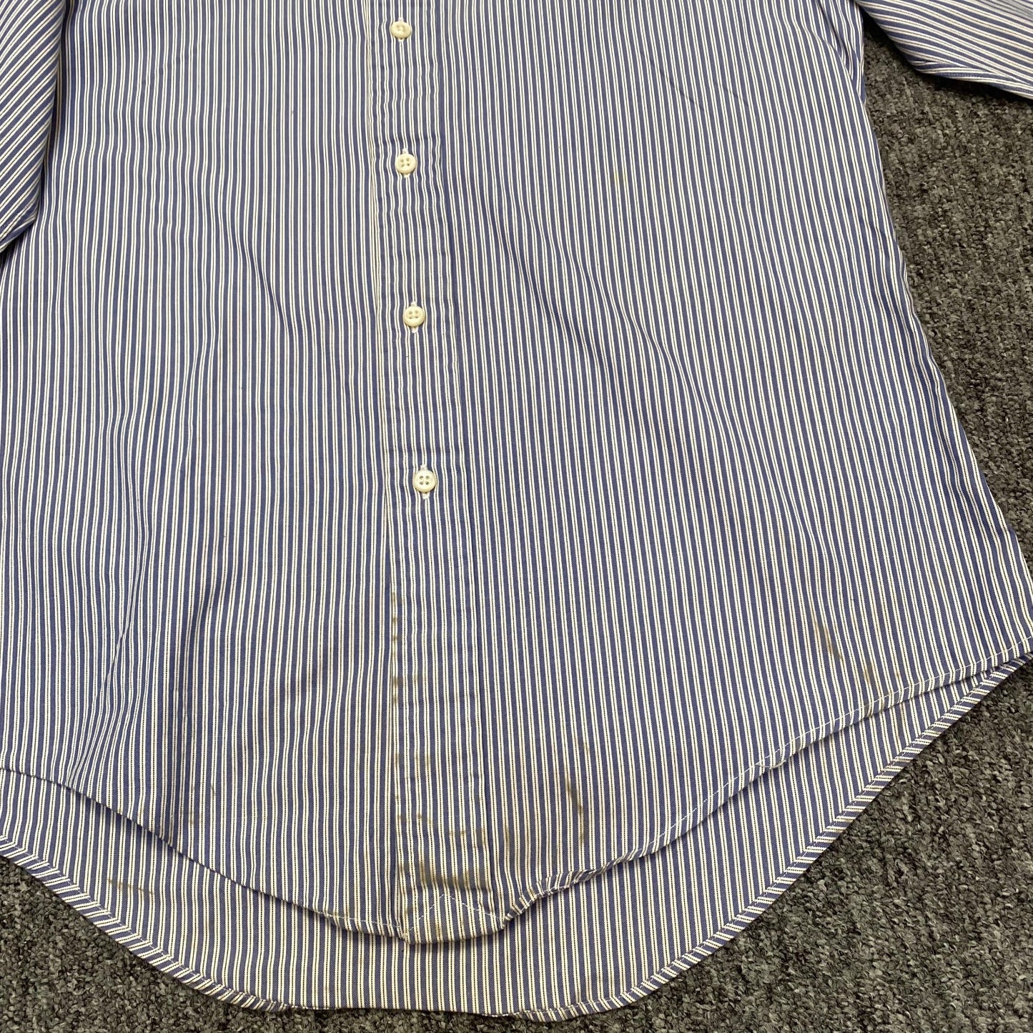 Polo Ralph Lauren Lowell Shirt Men's XXL Blue Striped Long Sleeve Button Down