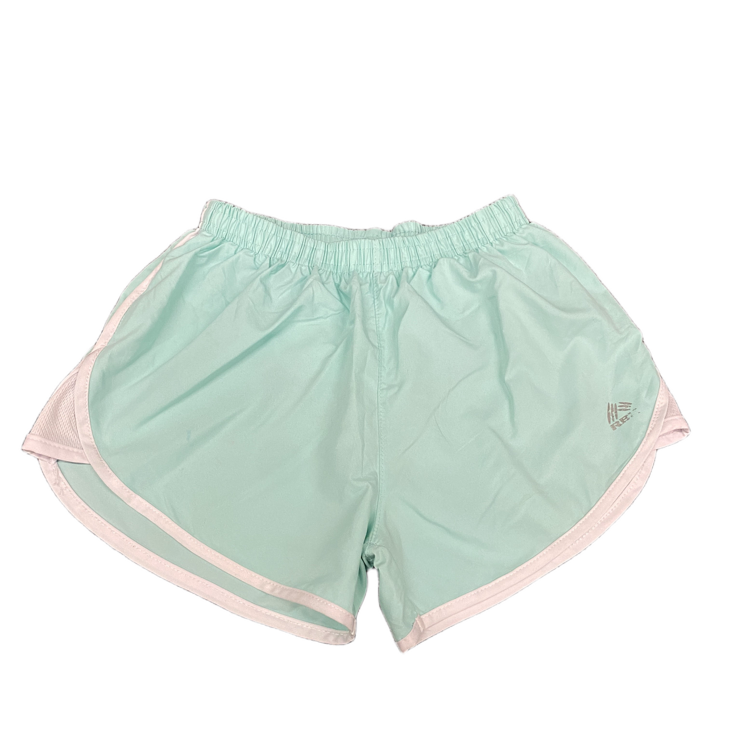 Spirit Shorts Womens Small 22" Waist Green Mesh Lined Dolphin Hem Elastic Waist