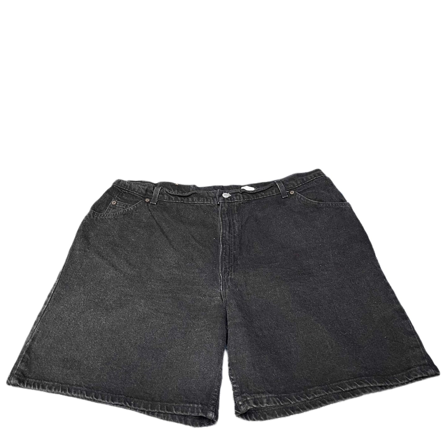 Vtg Levi's 922 Jean Shorts Fits as Womens 2XL 41" Waist Black Denim Tapered Fit