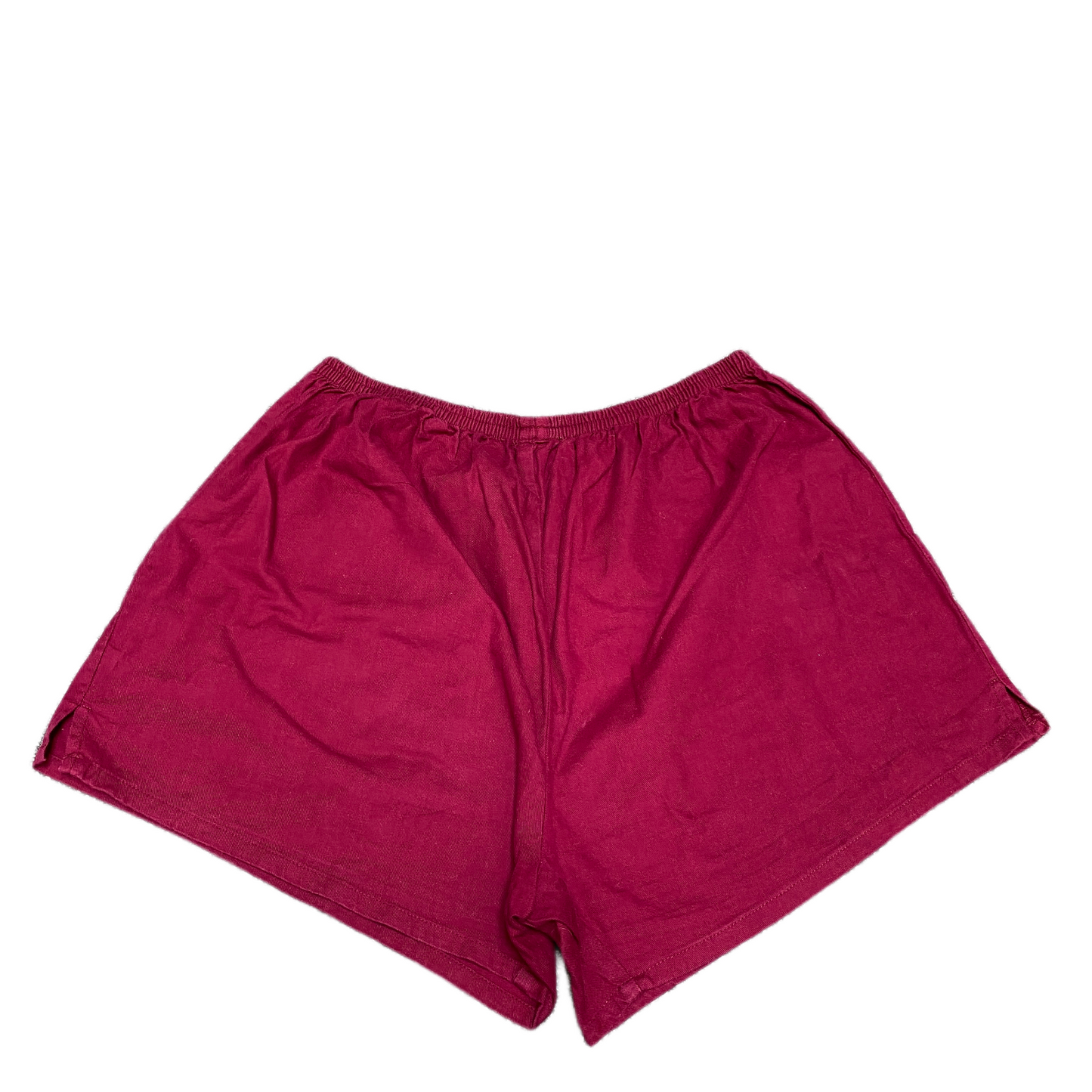 Paris Athletic Running Shorts Womens M 27" Waist Burgundy Stretch Elastic Waist