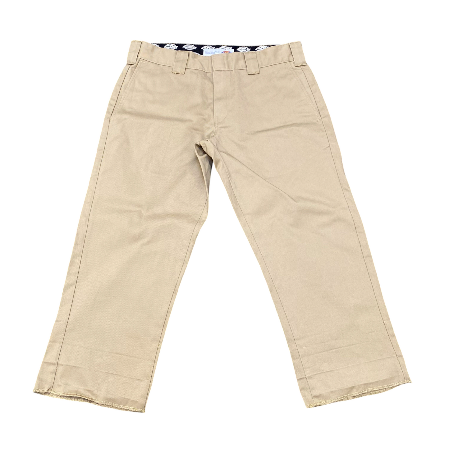 Dickies Trousers Men's Large Beige Twill Original Straight Fit Workwear Outdoor