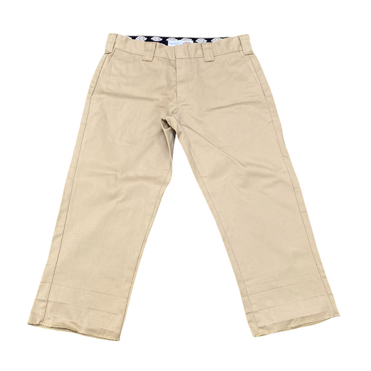 Dickies Trousers Men's Large Beige Twill Original Straight Fit Workwear Outdoor