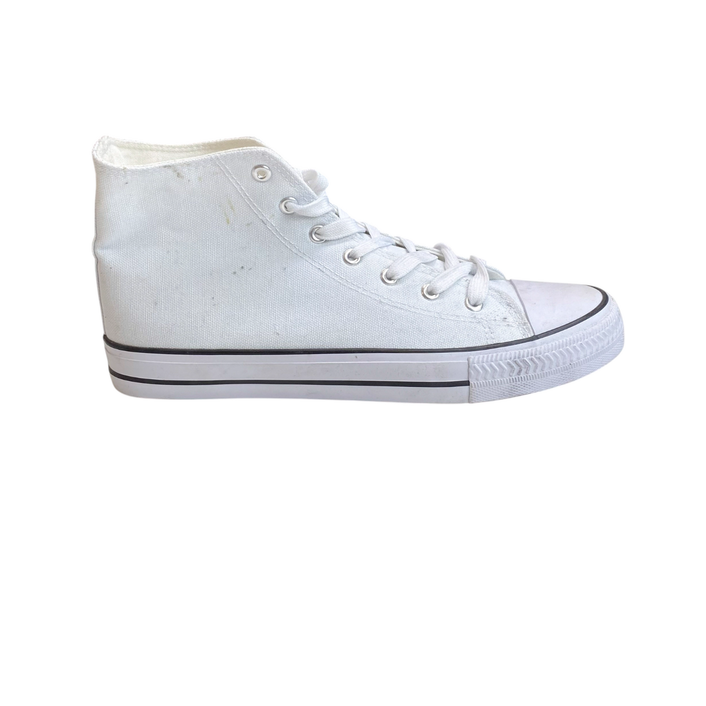 Converse Chuck Taylor All Star Sneakers Men's UK 7.5 White Canvas High Top