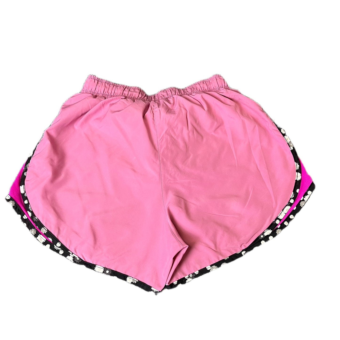 Nike Running Sprinter Shorts Fits as Womens S 23" Waist Pink Workout Dolphin Hem