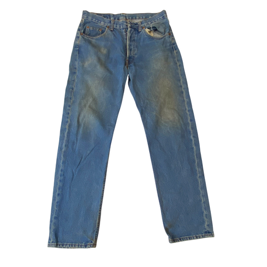 Levi's Jeans Womens Large W31 L29 Blue Denim Straight Fit Casual Outdoor