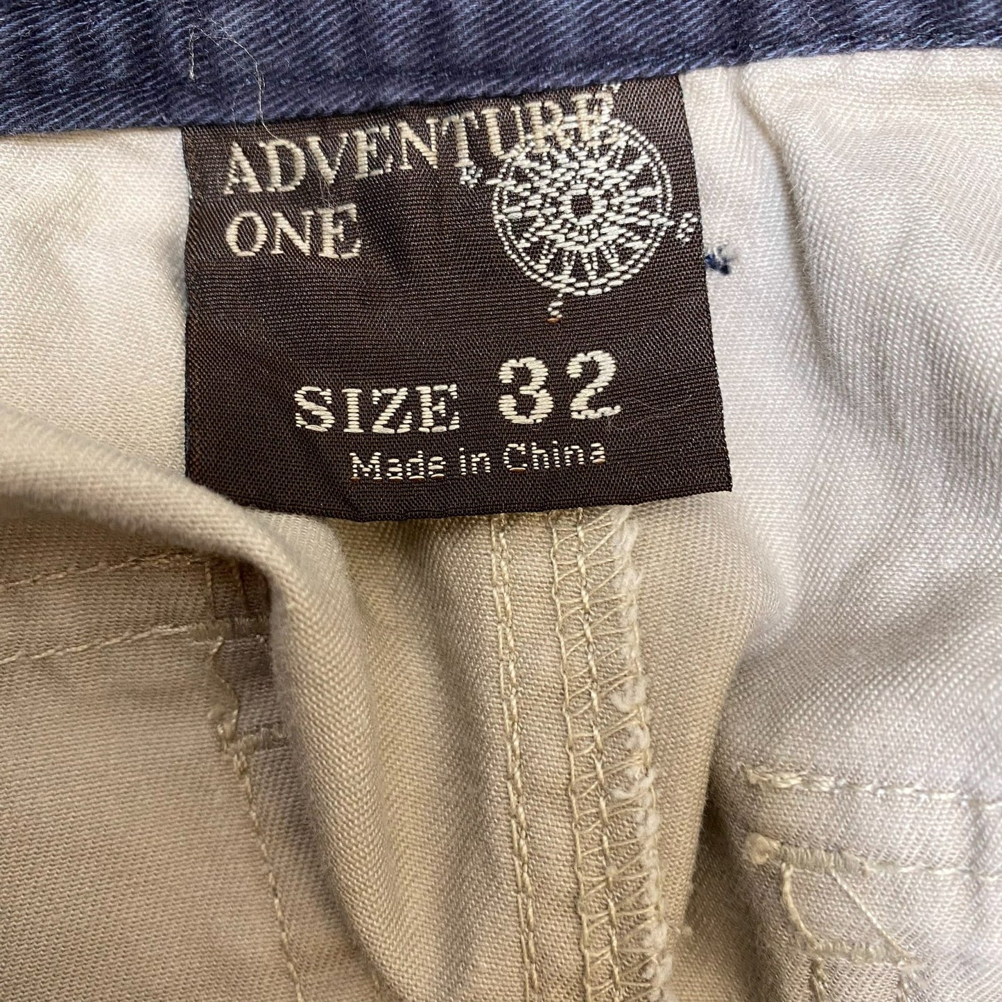 Mens Cargo Trousers Medium Beige Casual Straight Leg Comfort Fit Hiking Outdoor