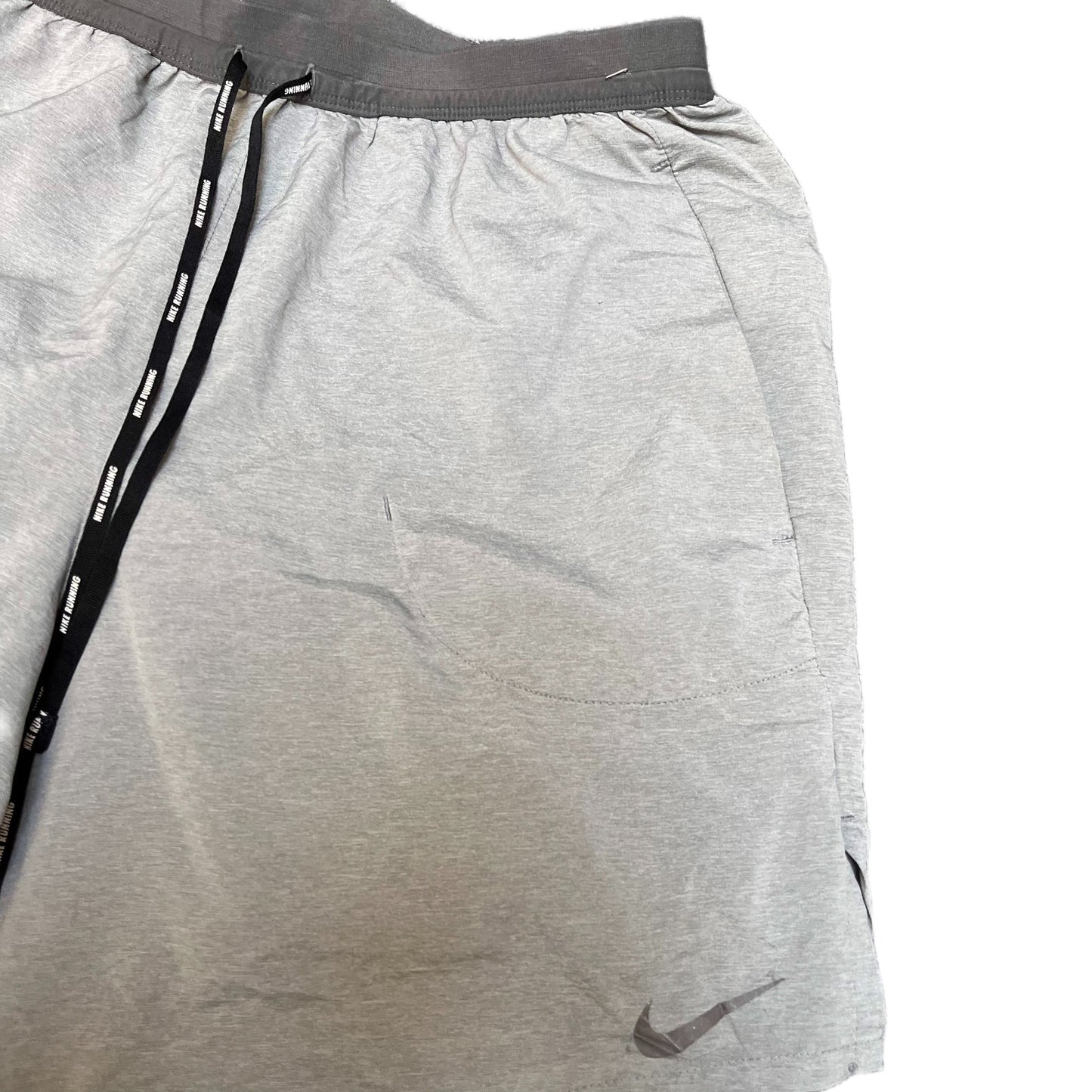 Nike Dri-FIT Running Shorts Fits as Mens S 29" Waist Grey Performance Drawstring