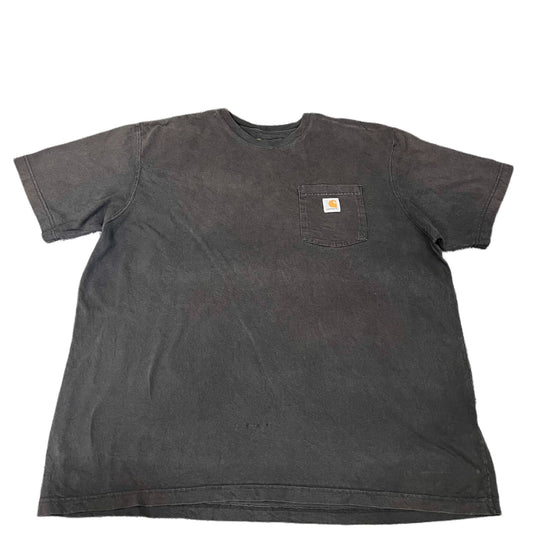 Carhartt Pocket T-Shirt Men XL Black Original Fit Short Sleeve Crewneck Pullover