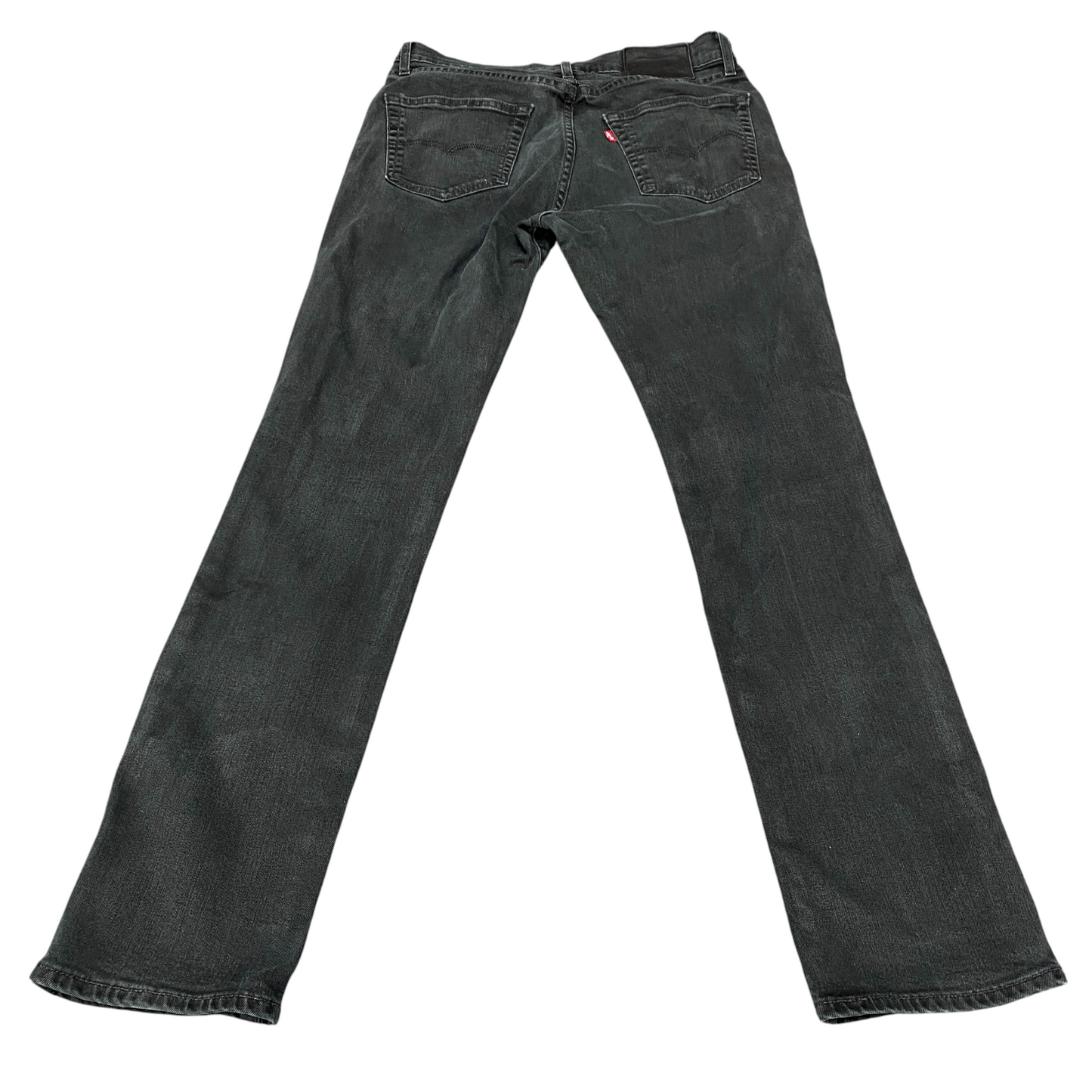 Levi's 511 Jeans Mens 31" Waist Black Denim Premium Stretch Red Tab Straight Leg