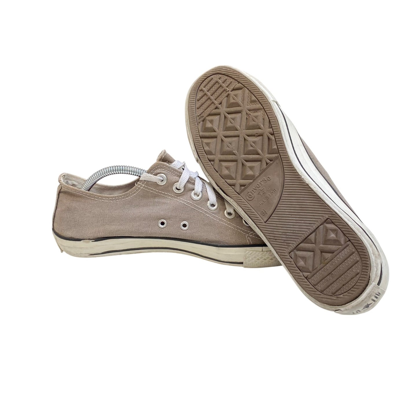 Converse Chuck Taylor All-Stars Low Top Sneakers Men's 9.5 Grey White Canvas