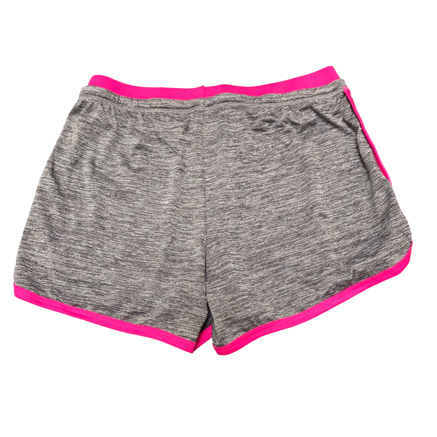 Active Wicking Running Shorts Womens Medium Grey Heather Athletic Gym Drawstring