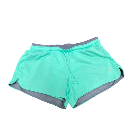 Old Navy Active Running Sprinter Shorts Womens S Blue Elastic Waist Dolphin Hem