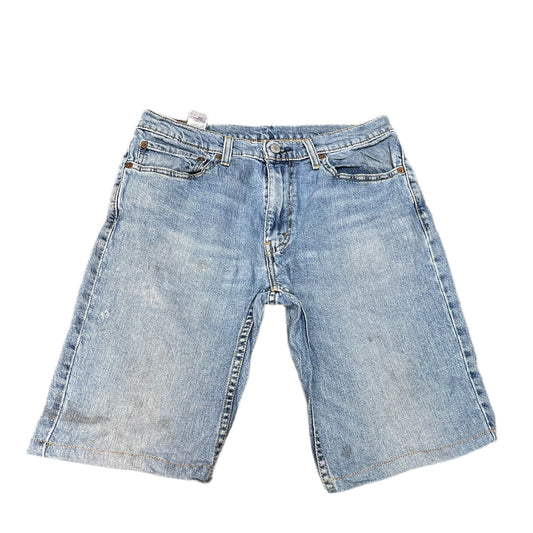 Levi's 511 Jean Shorts Fits as Mens M 32" Waist Blue Denim Light Wash Red Tab