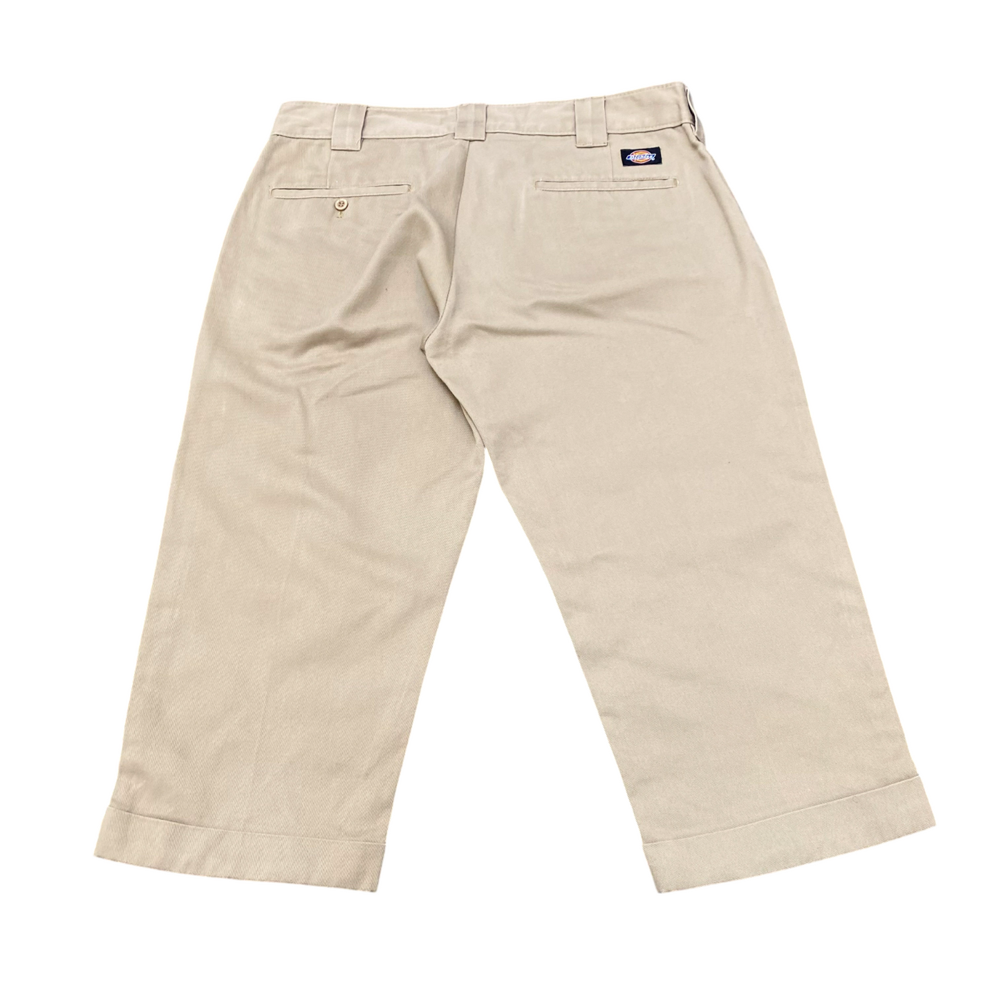 Dickies Trousers Men's Large Beige Straight Fit Slash Pockets Workwear Outdoor