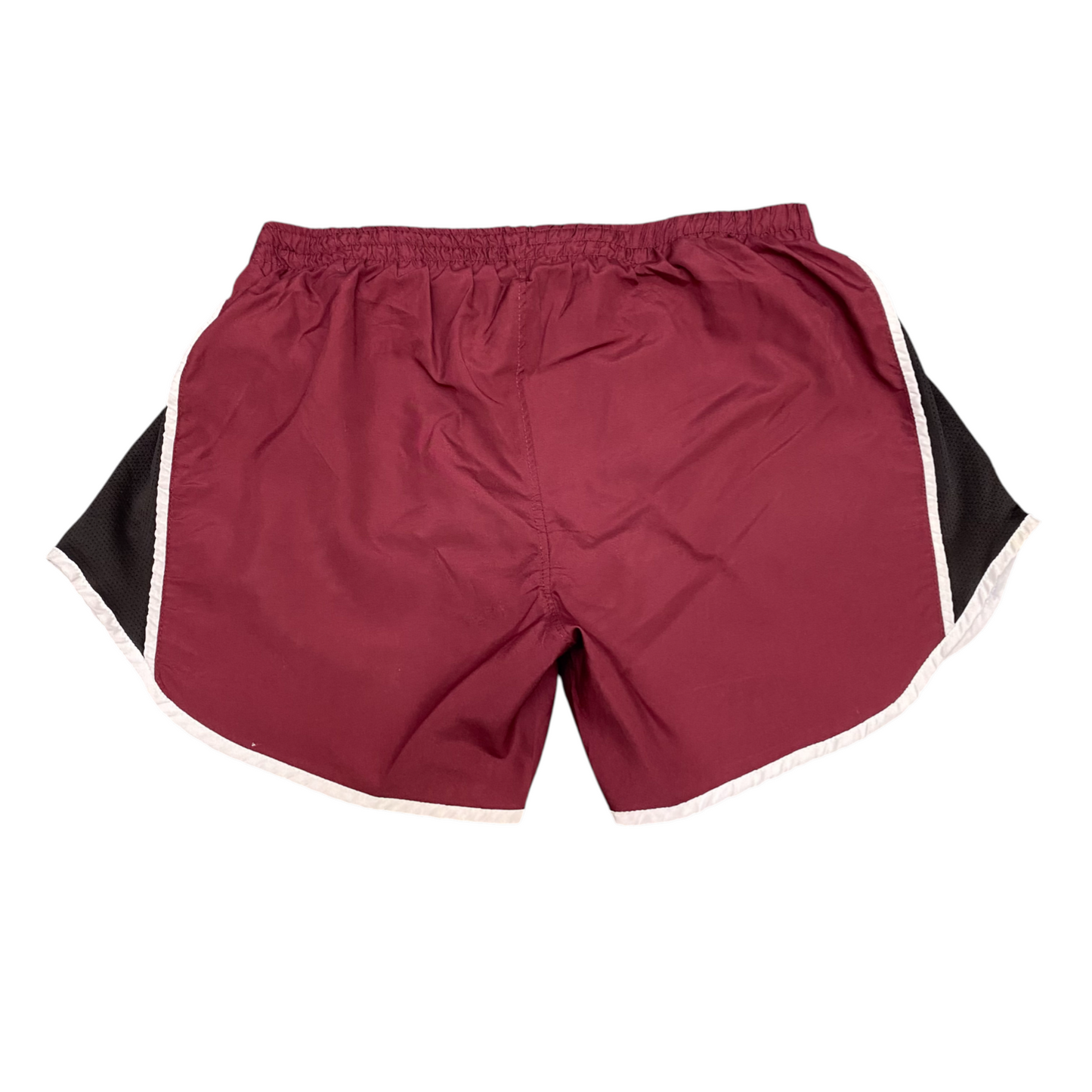 Running Sprinter Shorts Medium Red Elastic Waist Drawstring Athletic Gym Fit